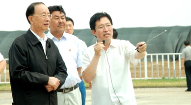 原中共中央書記處書記、中紀(jì)委副書記何勇視察我公司